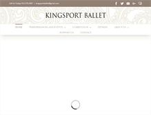 Tablet Screenshot of kingsportballet.org